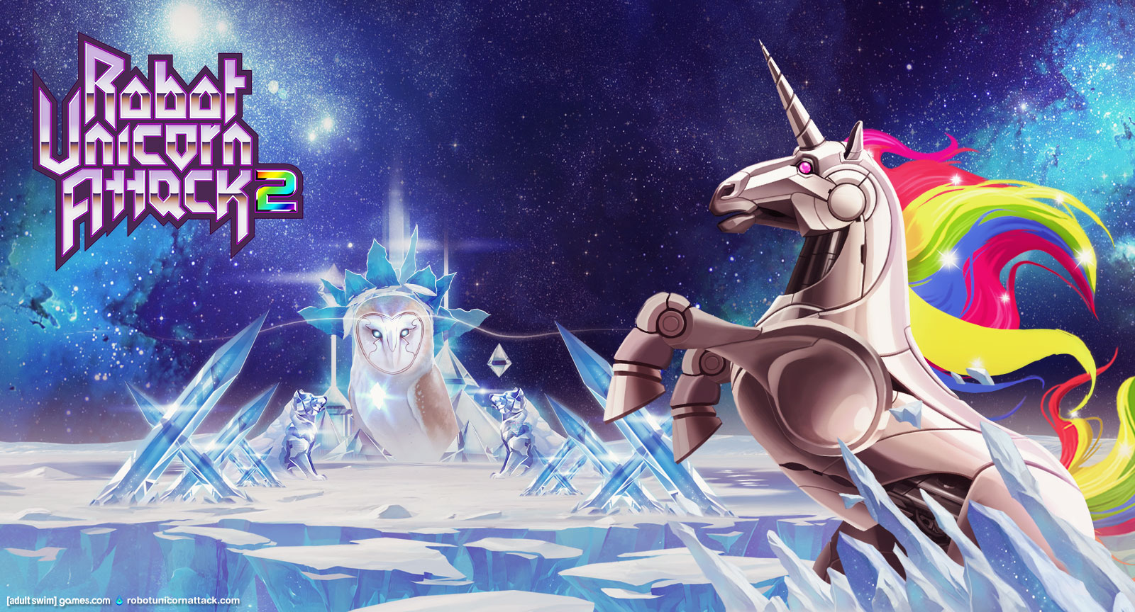 Robot Unicorn Attack From Adult Swim Games