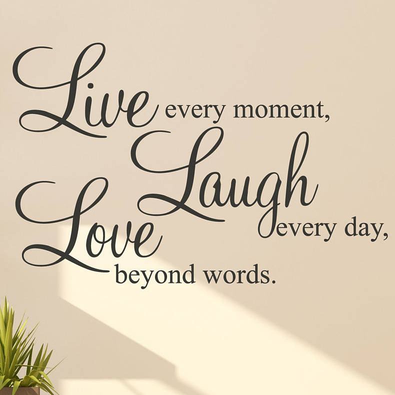 Live Laugh Love Wall Sticker Quote