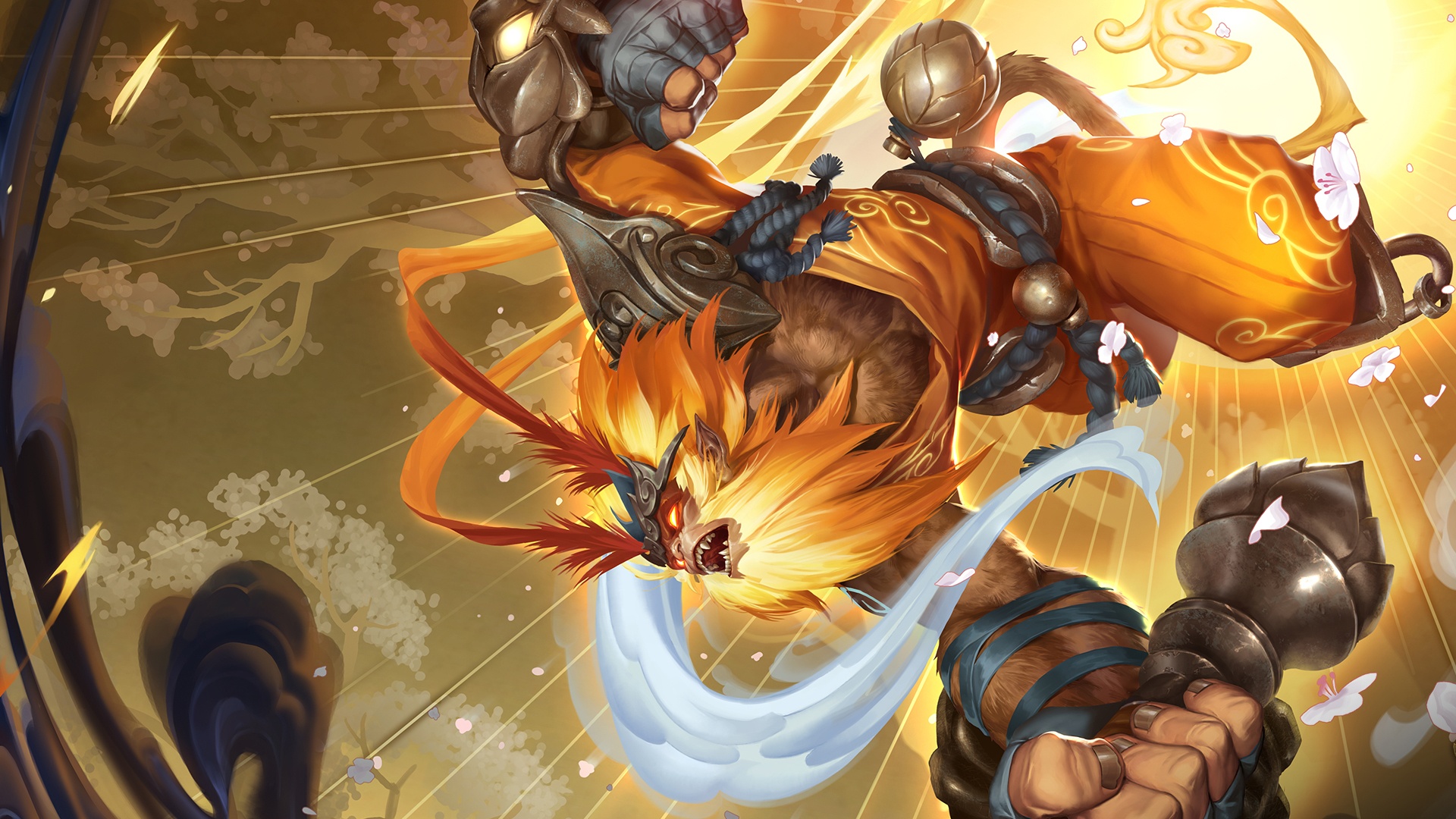 Radiant Wukong League Of Legends Wallpaper