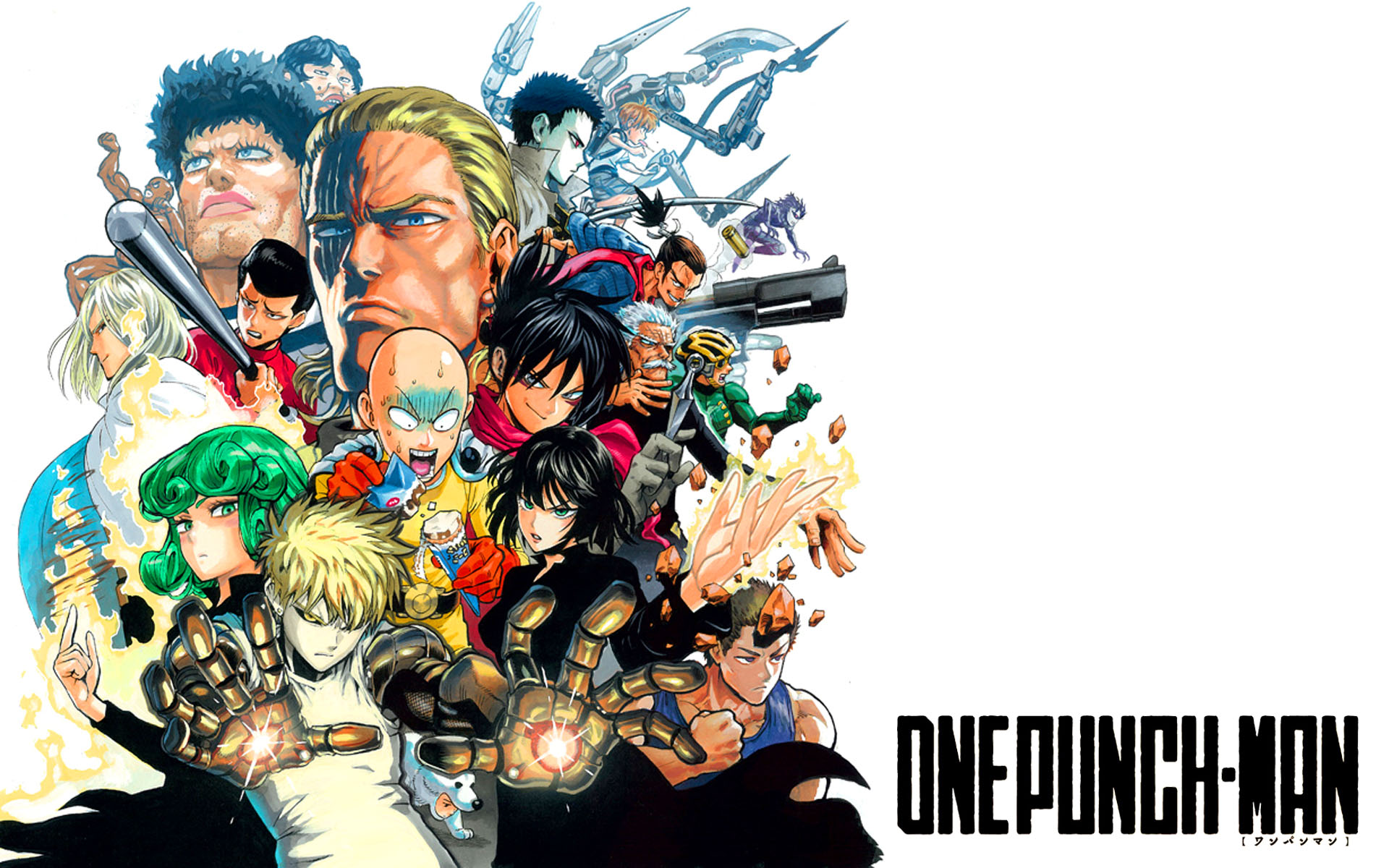One Punch Man All Characters HD Wallpaper