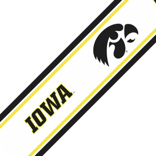 NCAA Iowa Hawkeyes Accent Logo Self Stick Wall Border modern decals