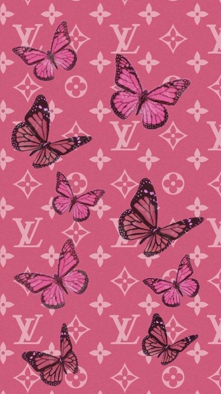 Aesthetic Girly  Louis Vuitton Pink Wallpaper Download  MobCup