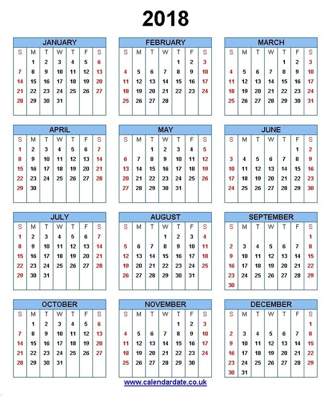 Calendar For 2018   Latest Calendar 663x800