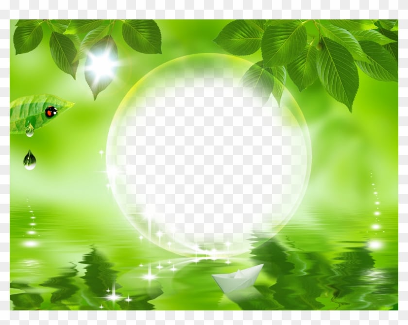 Download Hd Nature Frames Nature Green Leaf Background   Natural 840x670