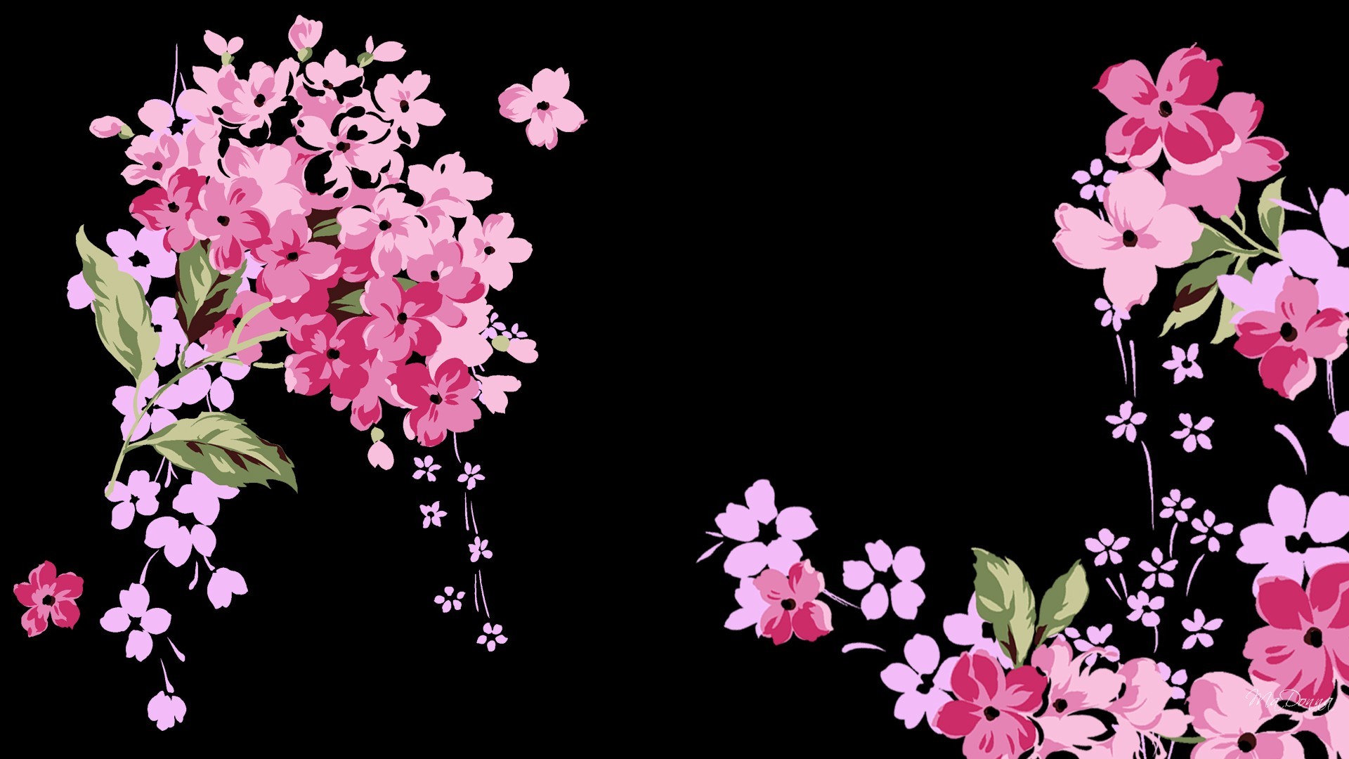 Black Pink And White Wallpaper
