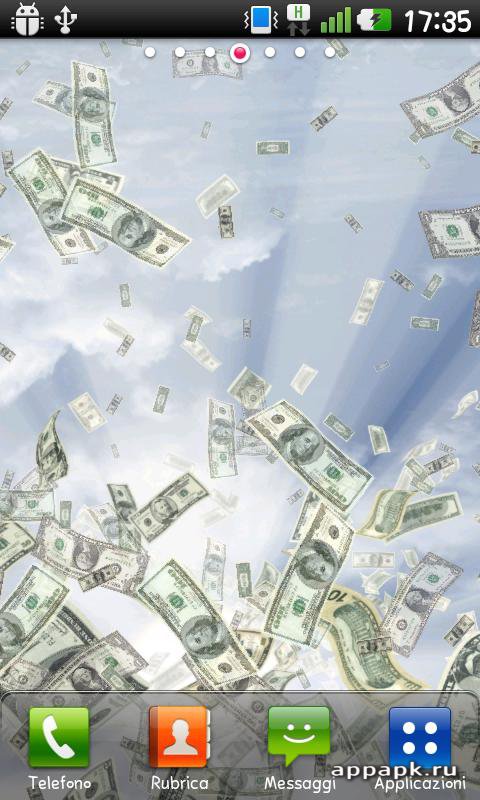Money Rain Live Wallpaper