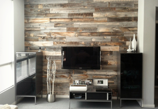 Peel And Stick Wood Wall Decor Backsplash Cool Material