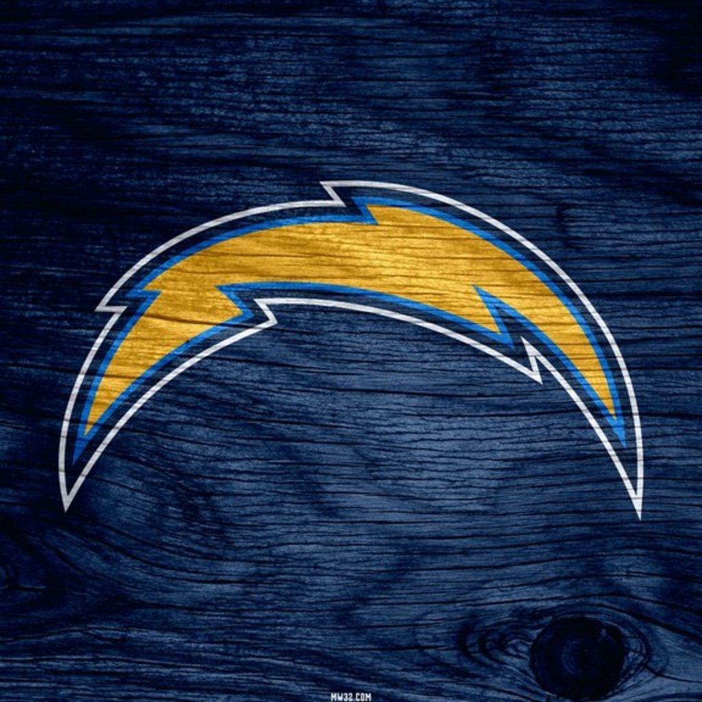 San Diego Chargers Blue Weathered Wood Wallpaper for Apple iPad