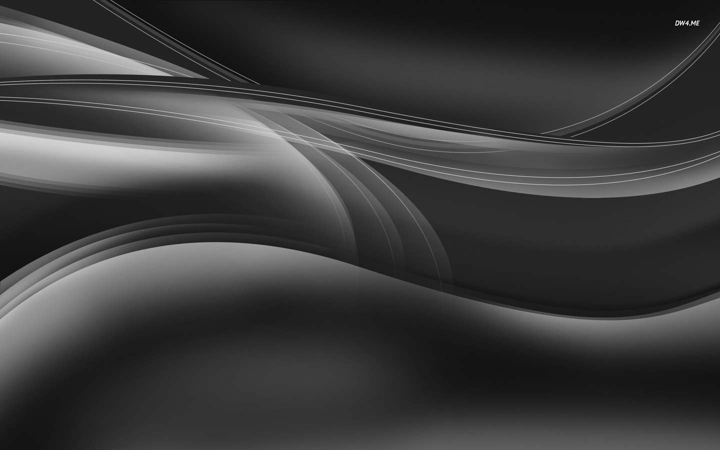 Silver Curves Wallpaper Abstract