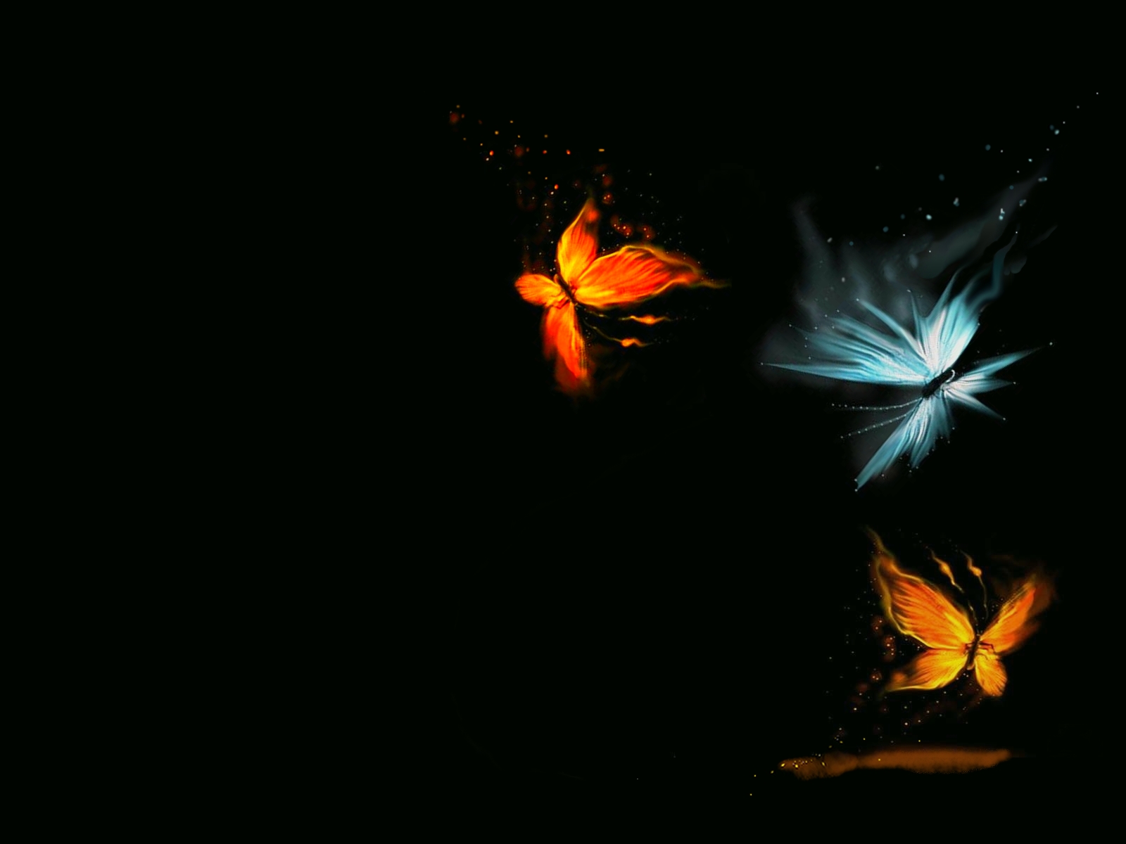 Download Wallpaper Fire and ice butterflies   1600x1200 1600x1200