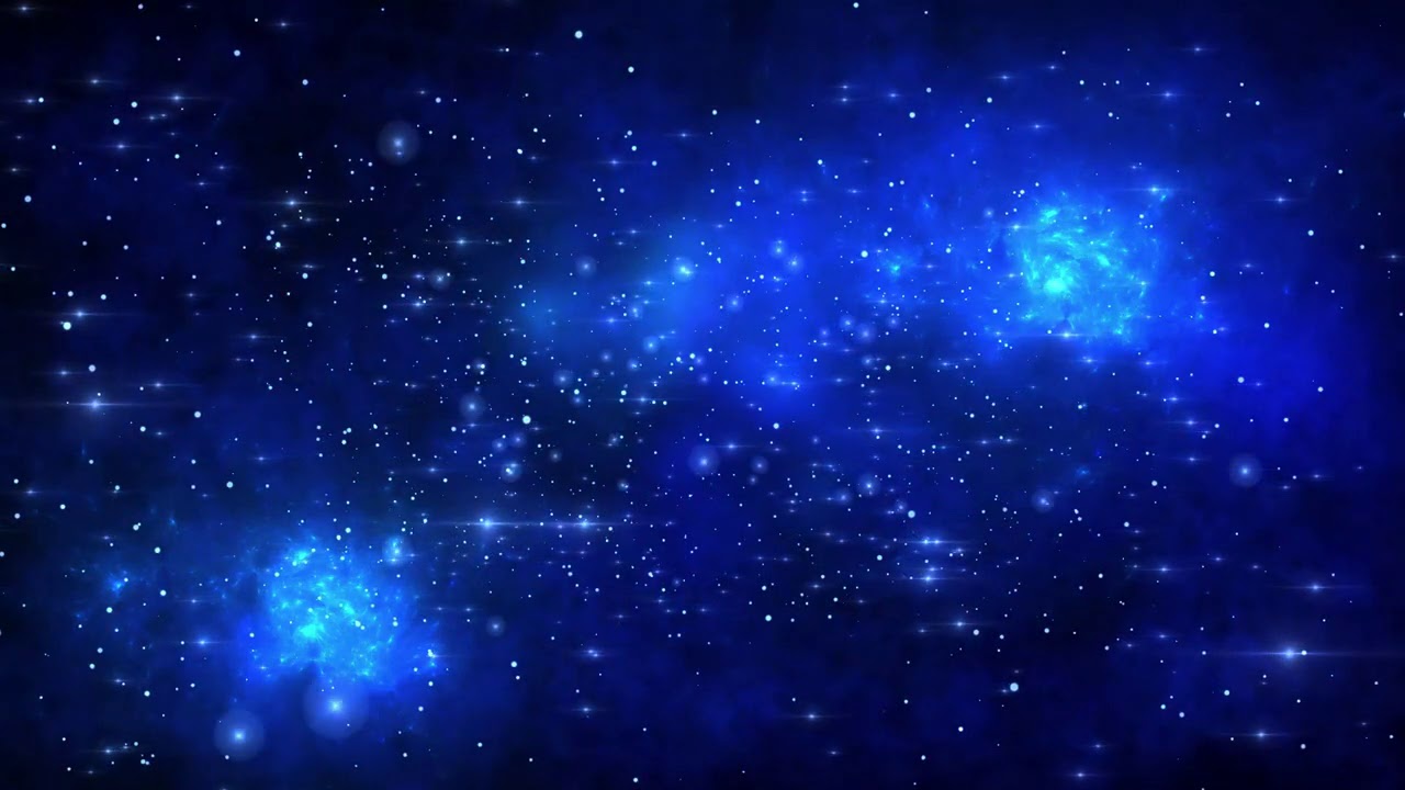 Classic Blue Galaxy 6000 Minutes Space Animation Longest FREE 1280x720