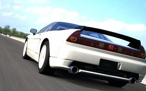 White Honda Nsx Type R On The Road Picture For iPhone Blackberry