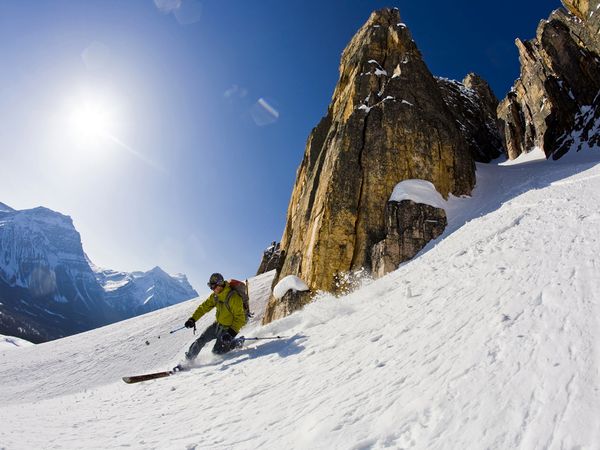 Backcountry Skiing Wallpaper Photo backcountry skier in