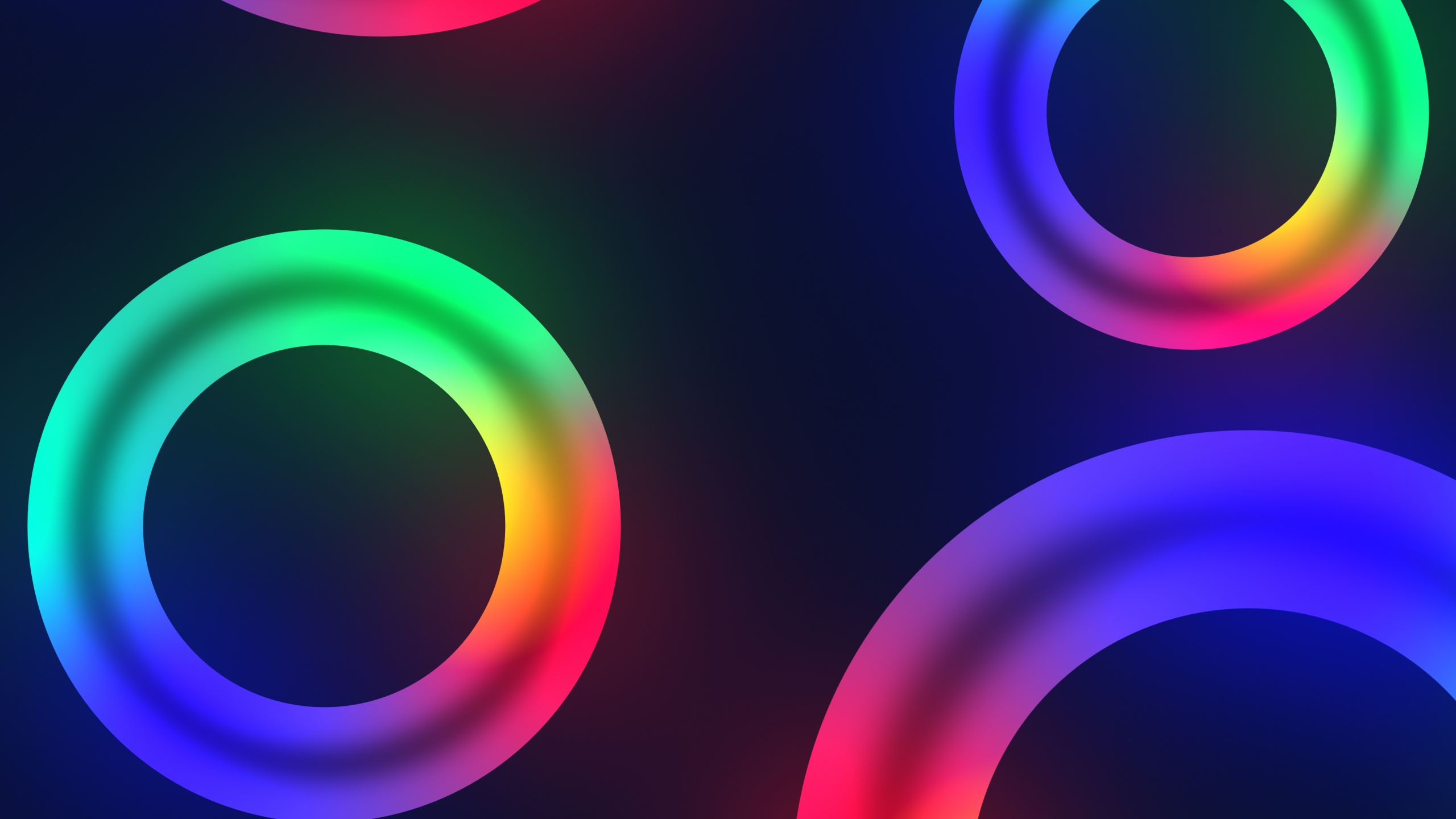 Circles Wallpaper 4k Colorful Neon Colors