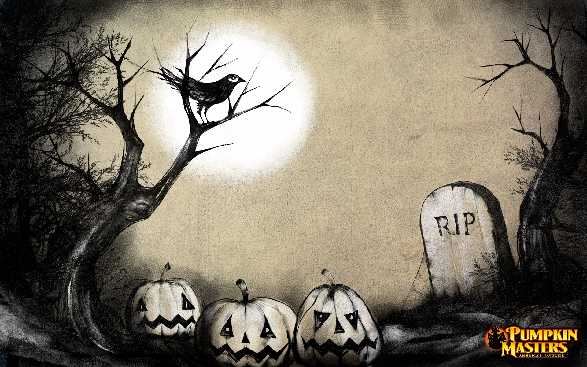 Halloween Graveyard Wallpaper