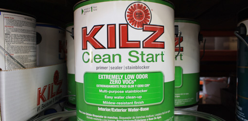 Kilz Clean Start Primer Is A Low Odor Paint That Contains No
