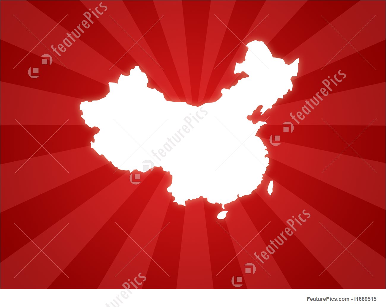 China Map Stock Illustration I1689515 At Featurepics