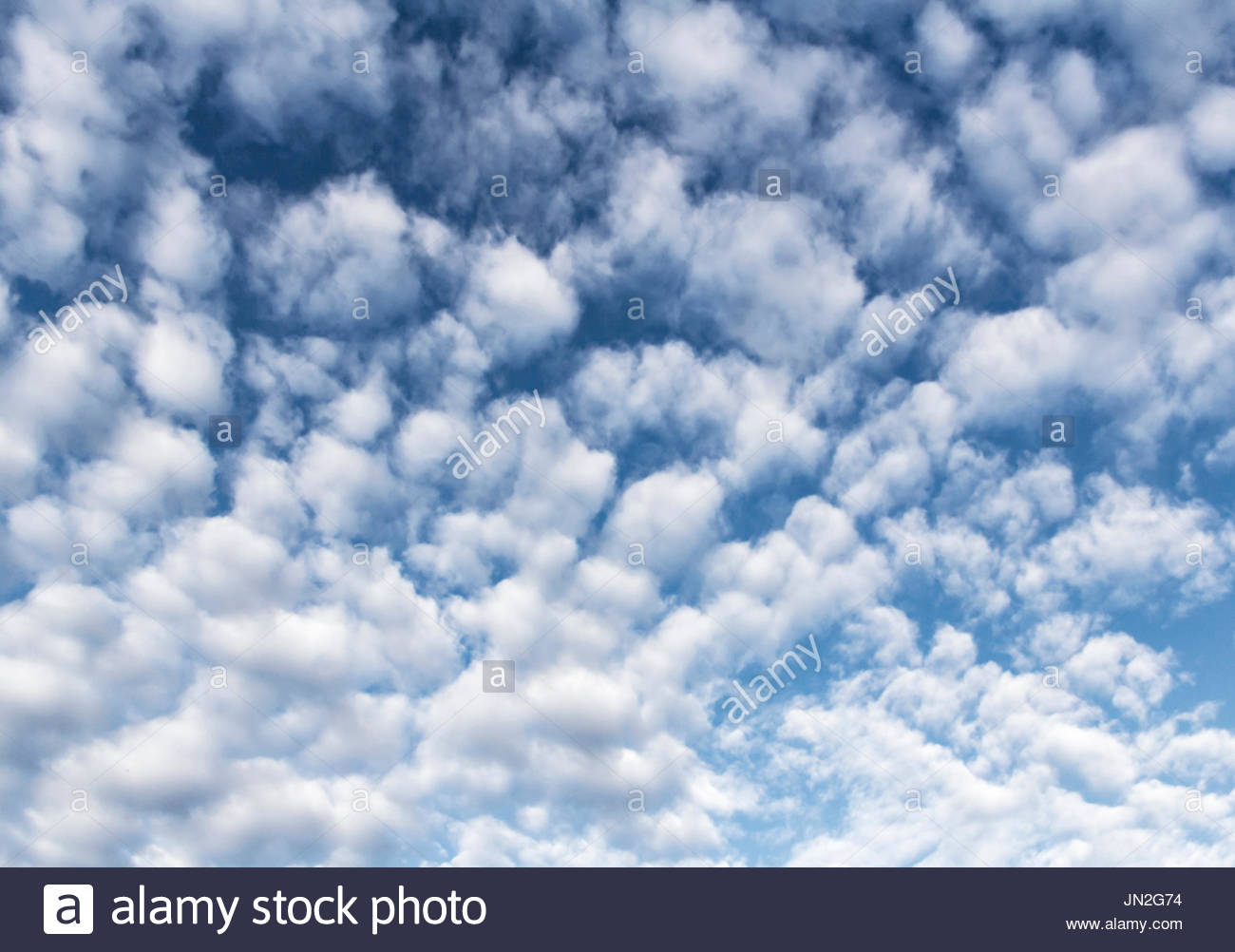 Cloudscape Con Un Sacco Di Soffici Nuvole Bianche Immagine
