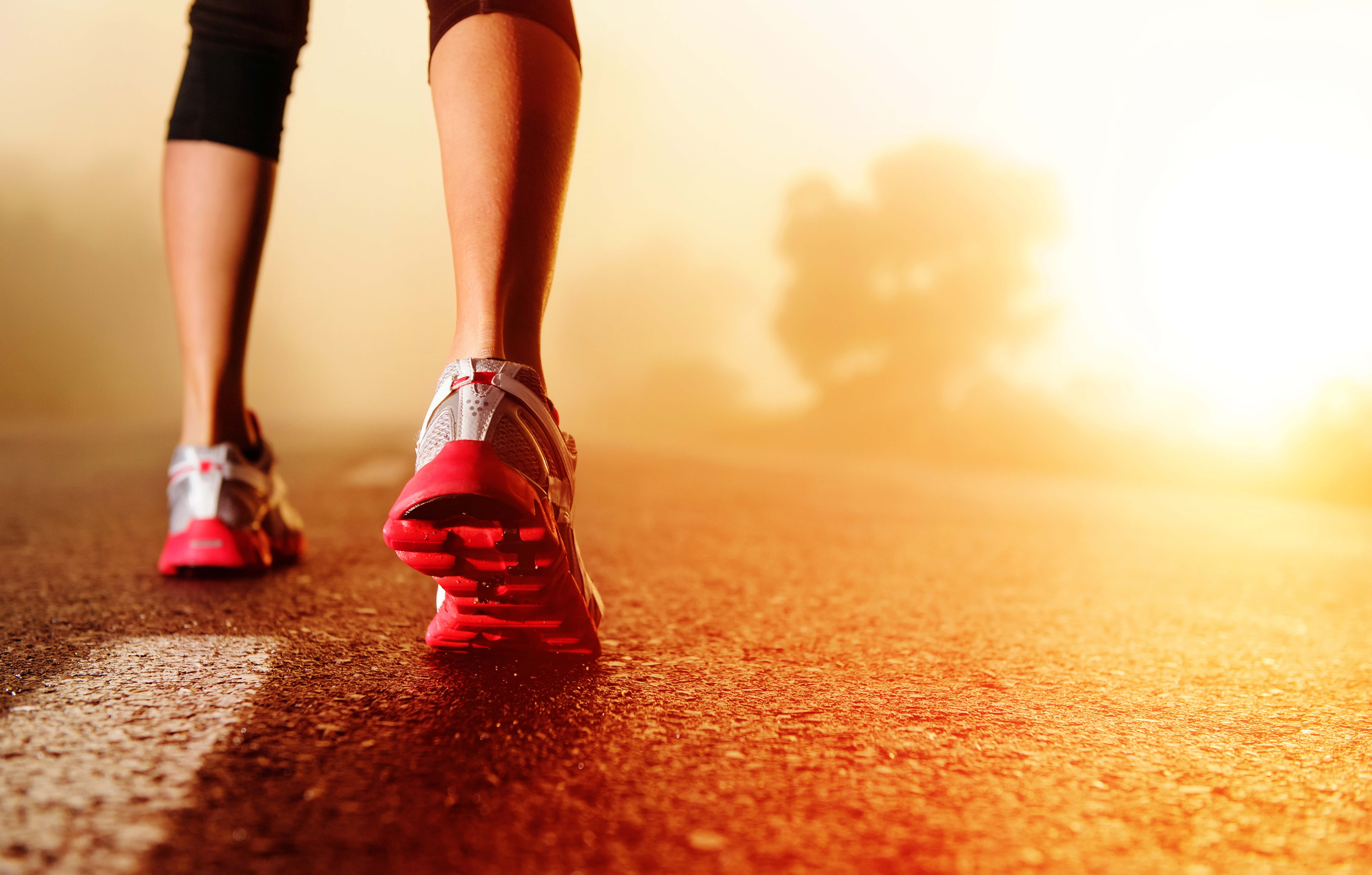 Run Sports Legs Depth Of Field Sneakers Road Wallpaper And Background