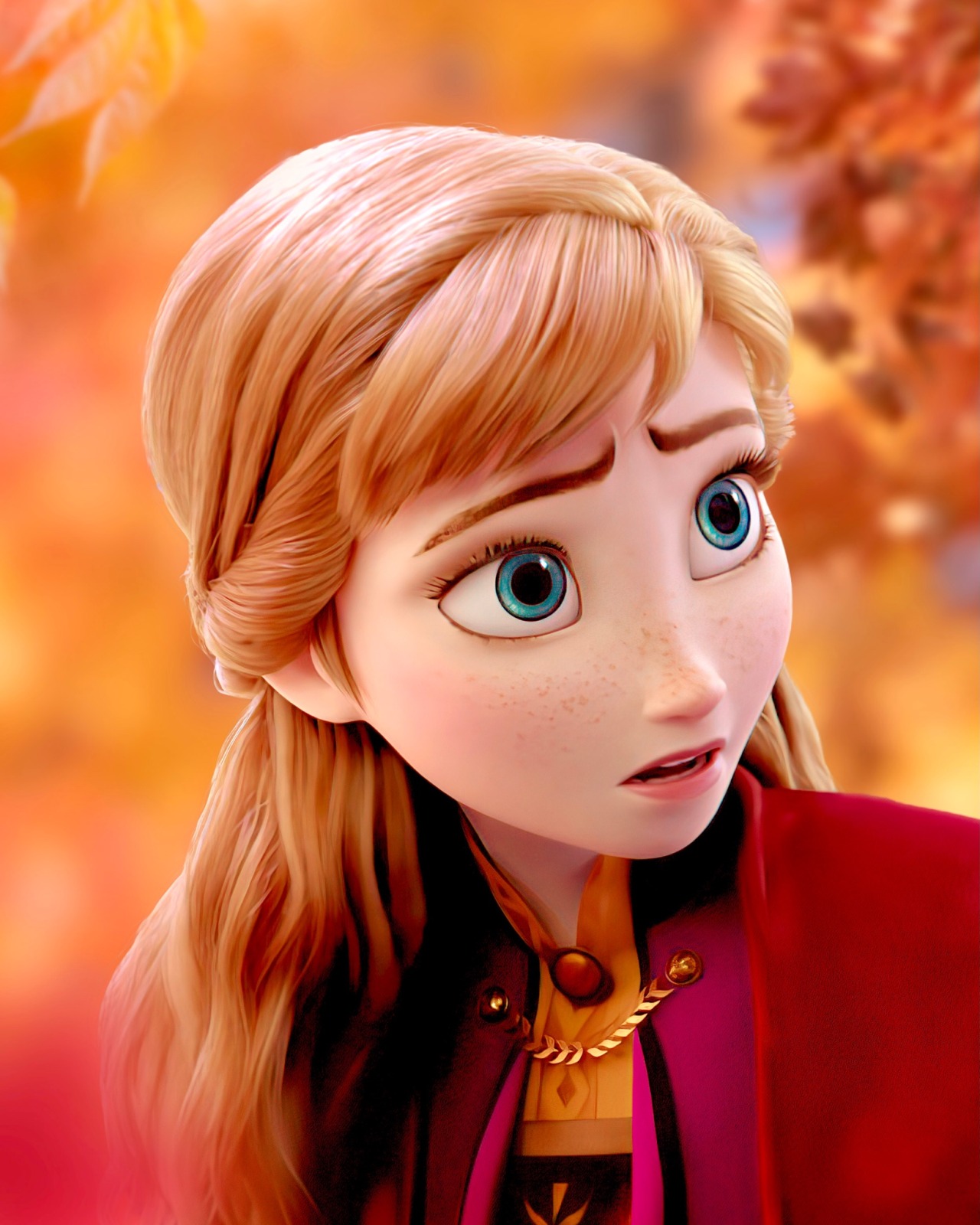 Frozen 2 fall wallpapers with autumn leaves   YouLoveItcom