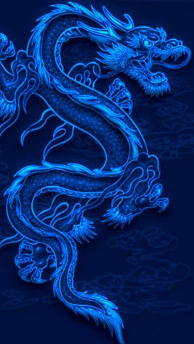 Blue Dragon iPhone Wallpaper Background And