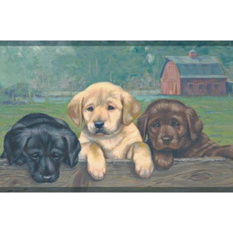 Free download Wallpaper Border Animals Nature Lab Puppies Border