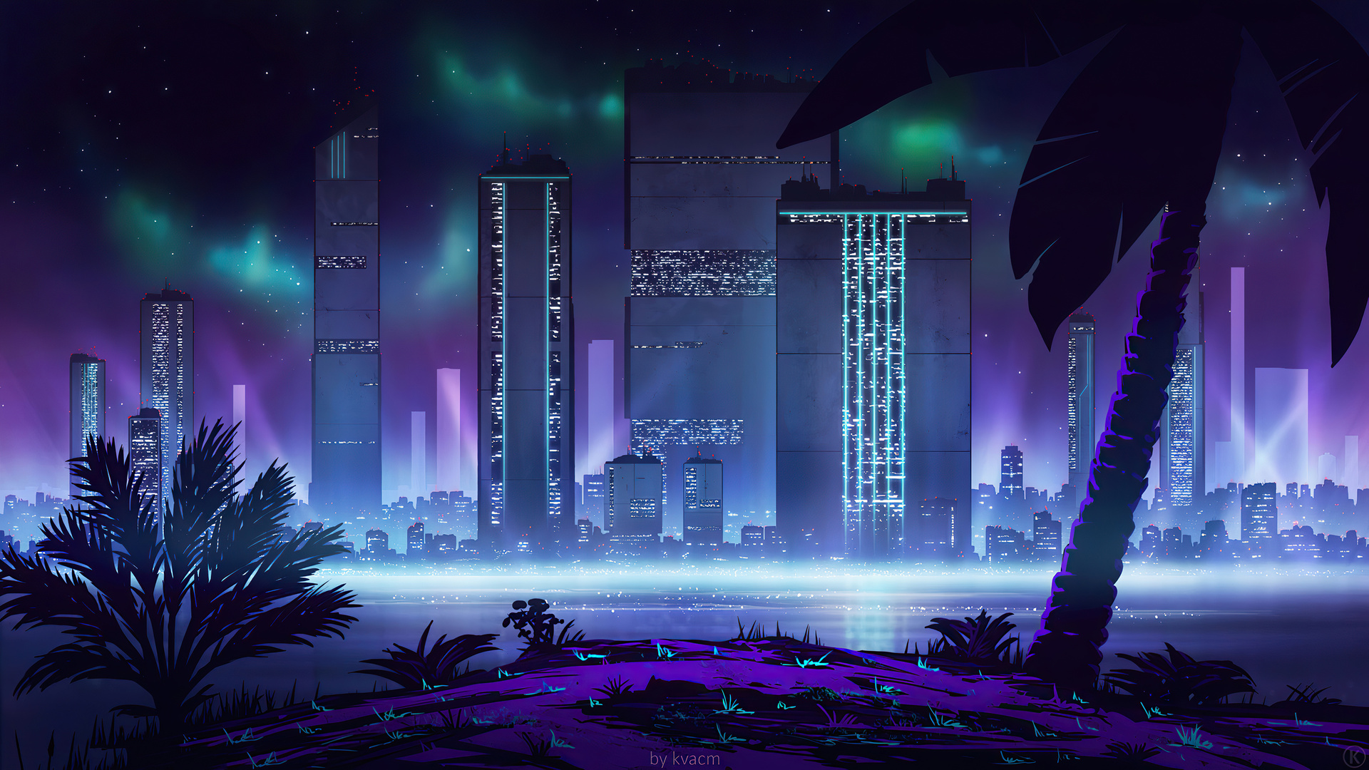 Neon Lights City Cyberpunk 4k Laptop Full HD 1080p Wallpaper Image