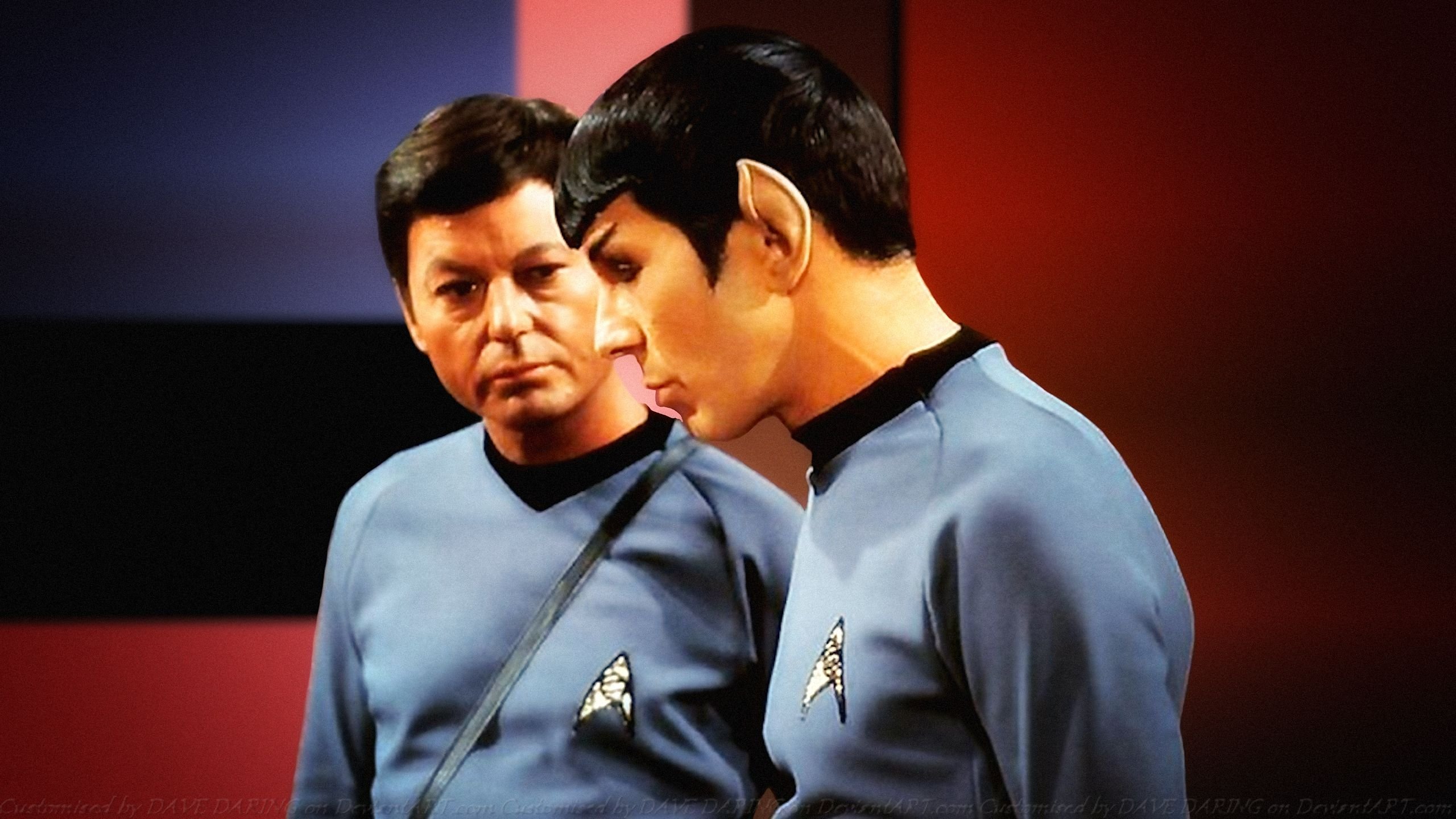 Leonard Nimoy And Deforest Kelley Spock Mccoy By Dave Daring On