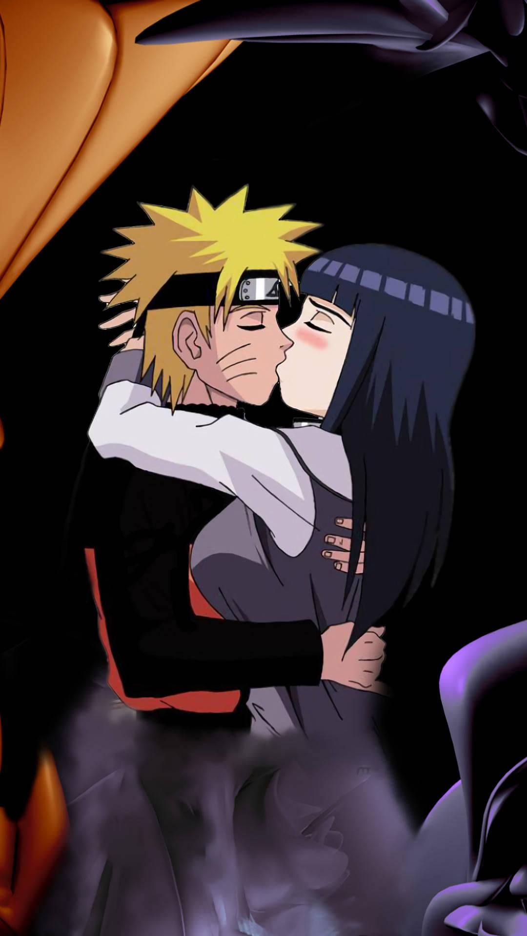 Naruto And Hinata Kiss iPhone Wallpaper