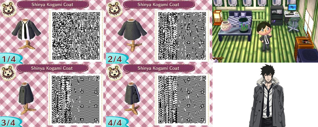 Animal Crossing Qr Code Shinya Kogami S Coat By Captainiggy