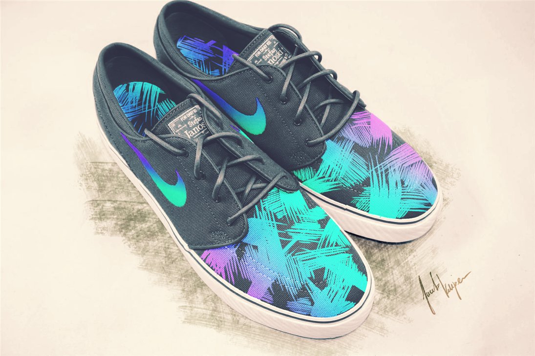 Nike Sb Air Zoom Stefan Janoski 80s Palm Floral By Jacobkuiper On