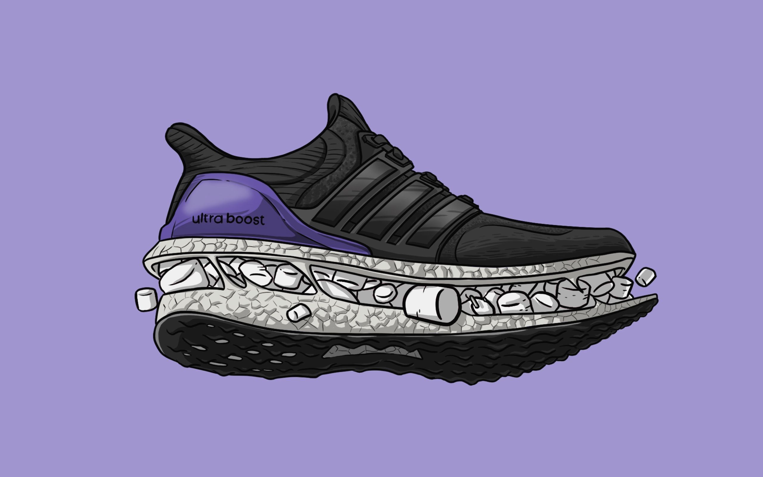Cartoon Nike Shoes Wallpaper On