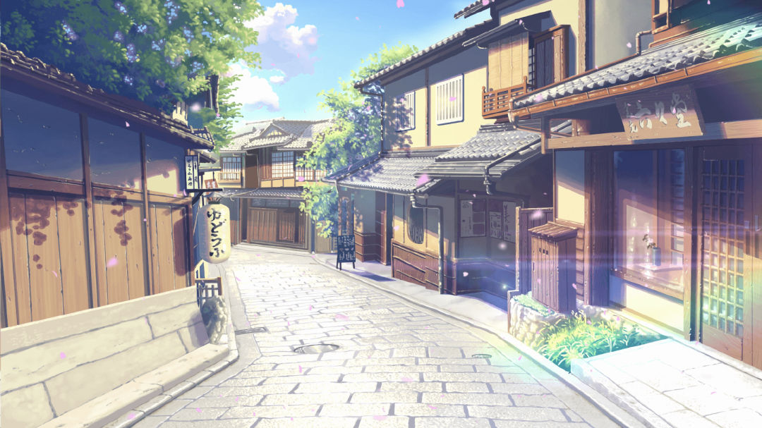 Japanese Anime City Android iPhone Desktop HD