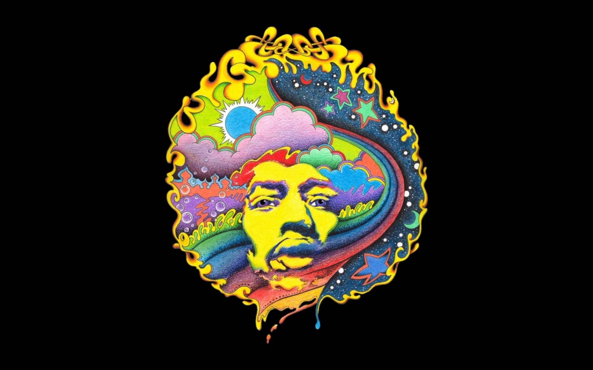 Gallery For Gt Jimi Hendrix Wallpaper Psychedelic