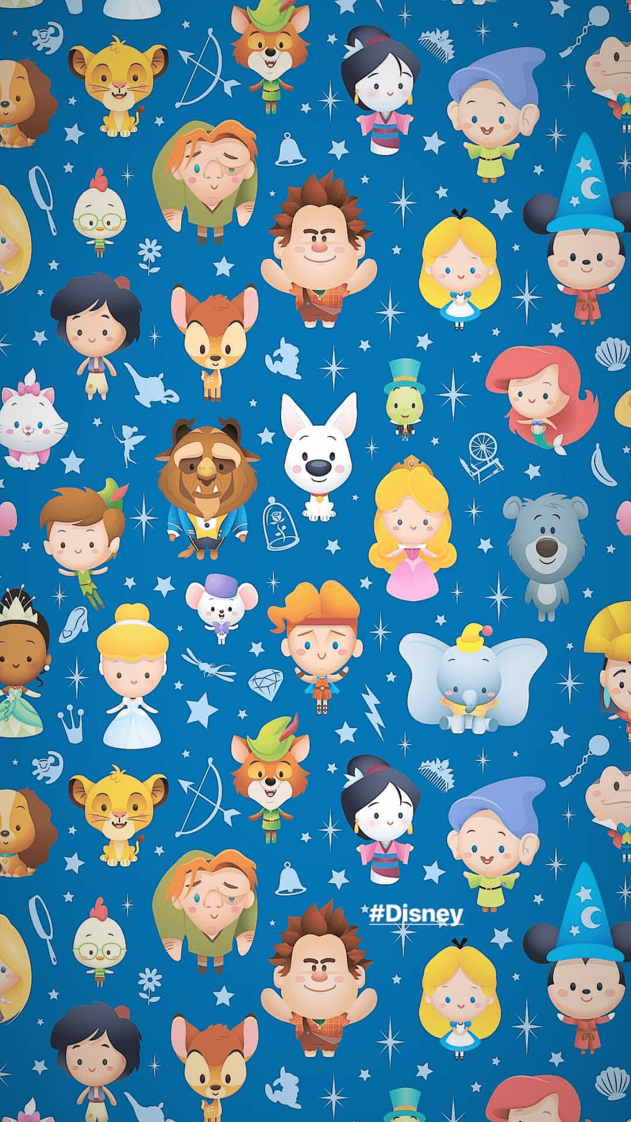 Disney Characters iPhone Wallpaper On
