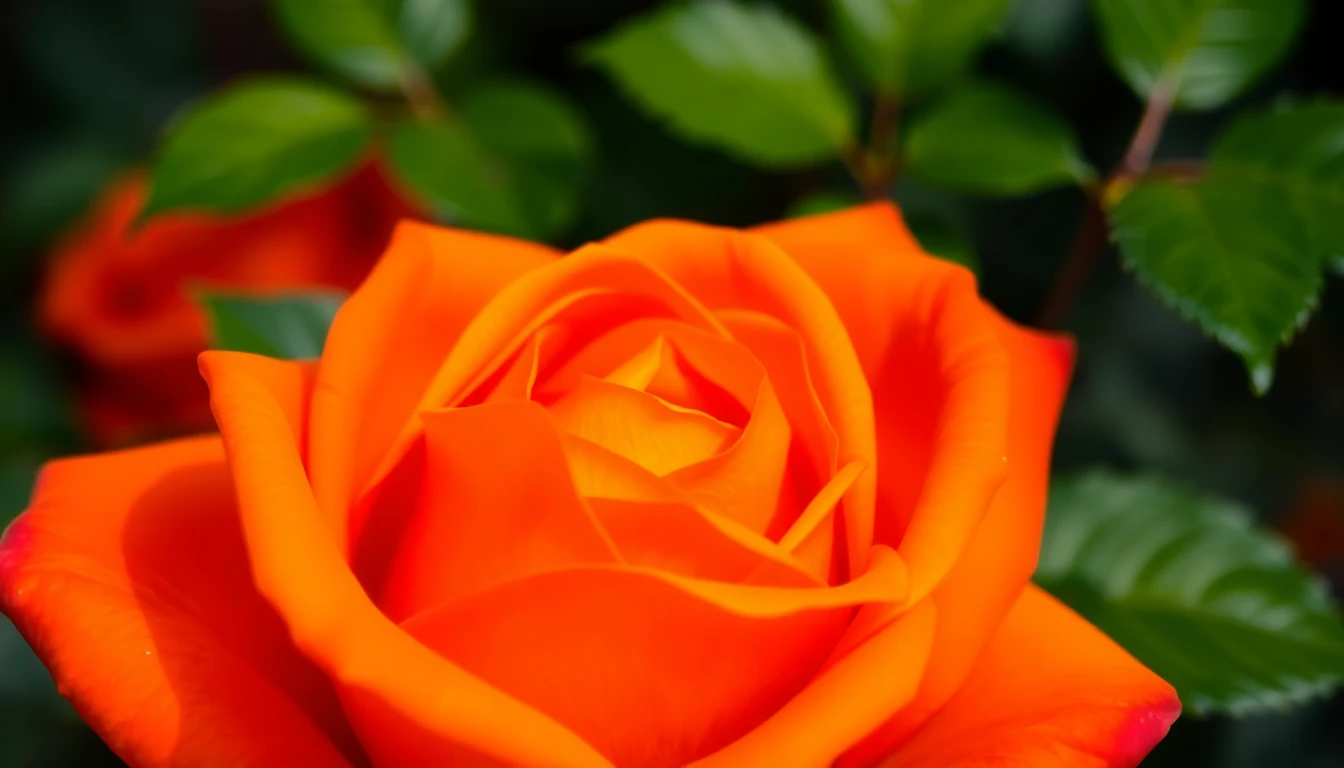 Orange Rose Wallpaper