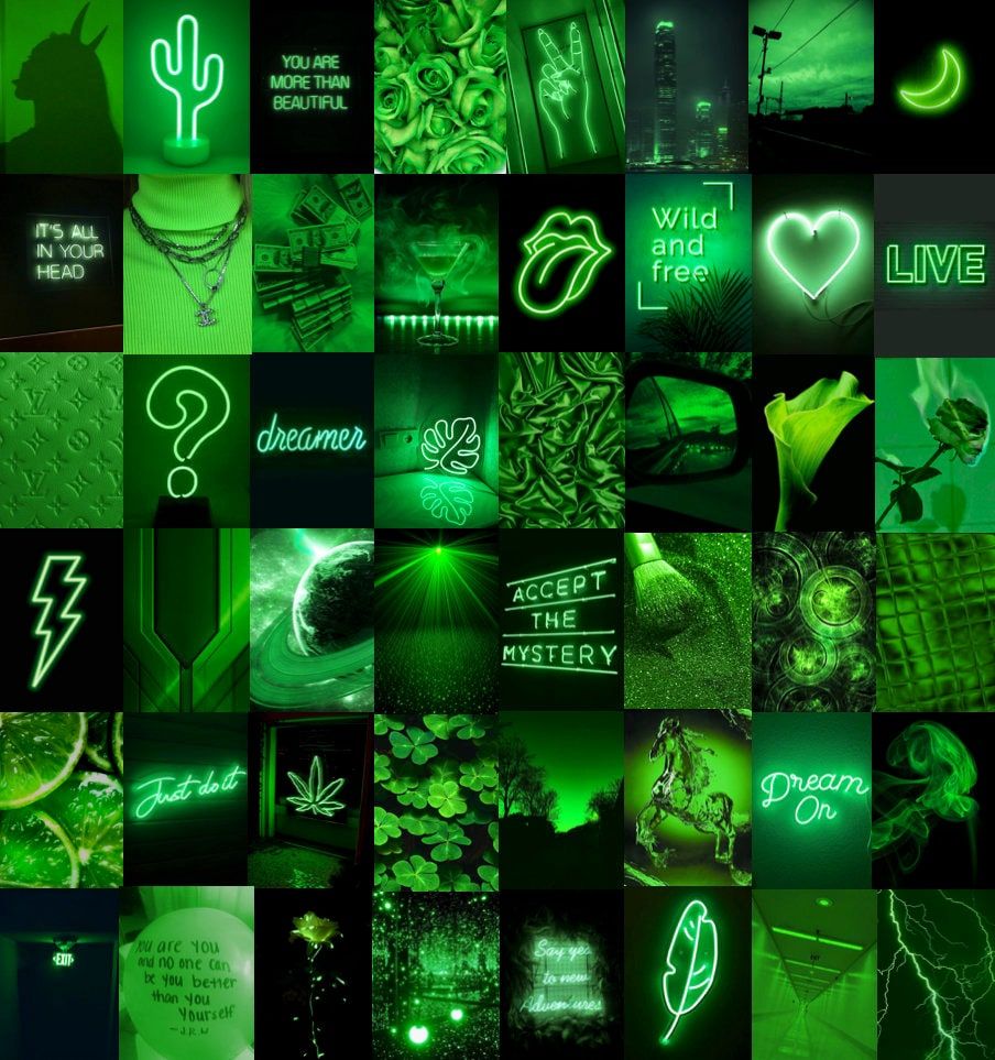 Neon Green Aesthetic Wallpaper