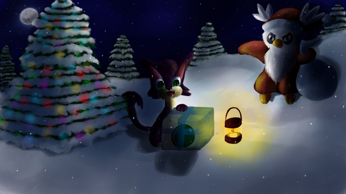 Bad Santa Christmas Pokemon Wallpaper By Chicorii