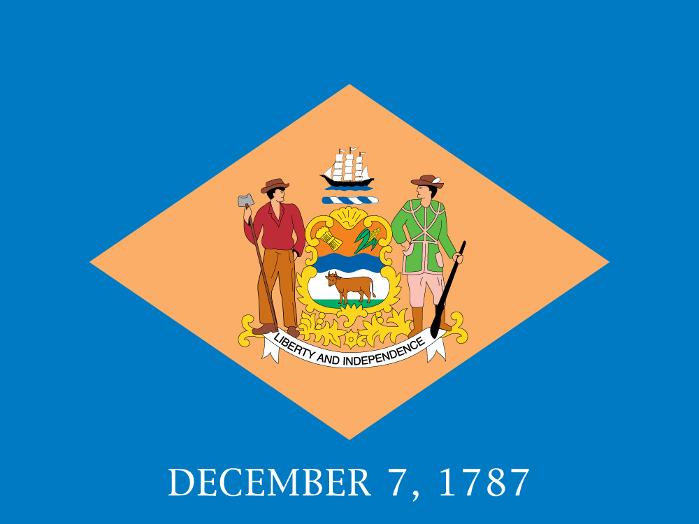 Delaware Flag Of Us State