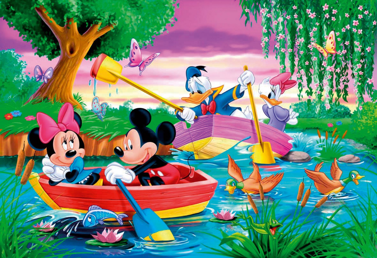 Minnie Mickey Daisy Y El Pato Donald Dibujos Animados