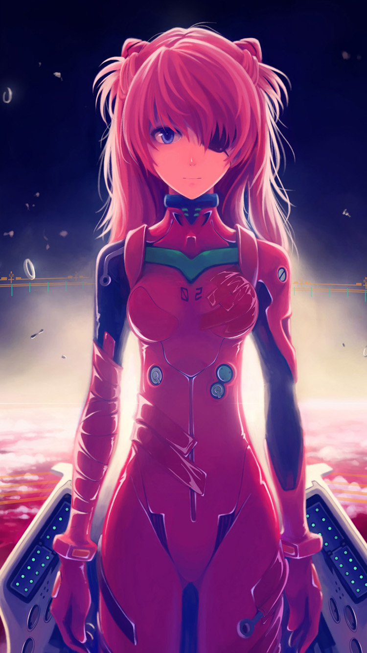 Langley Soryu Anime Girl Iphone Wallpaper Hd