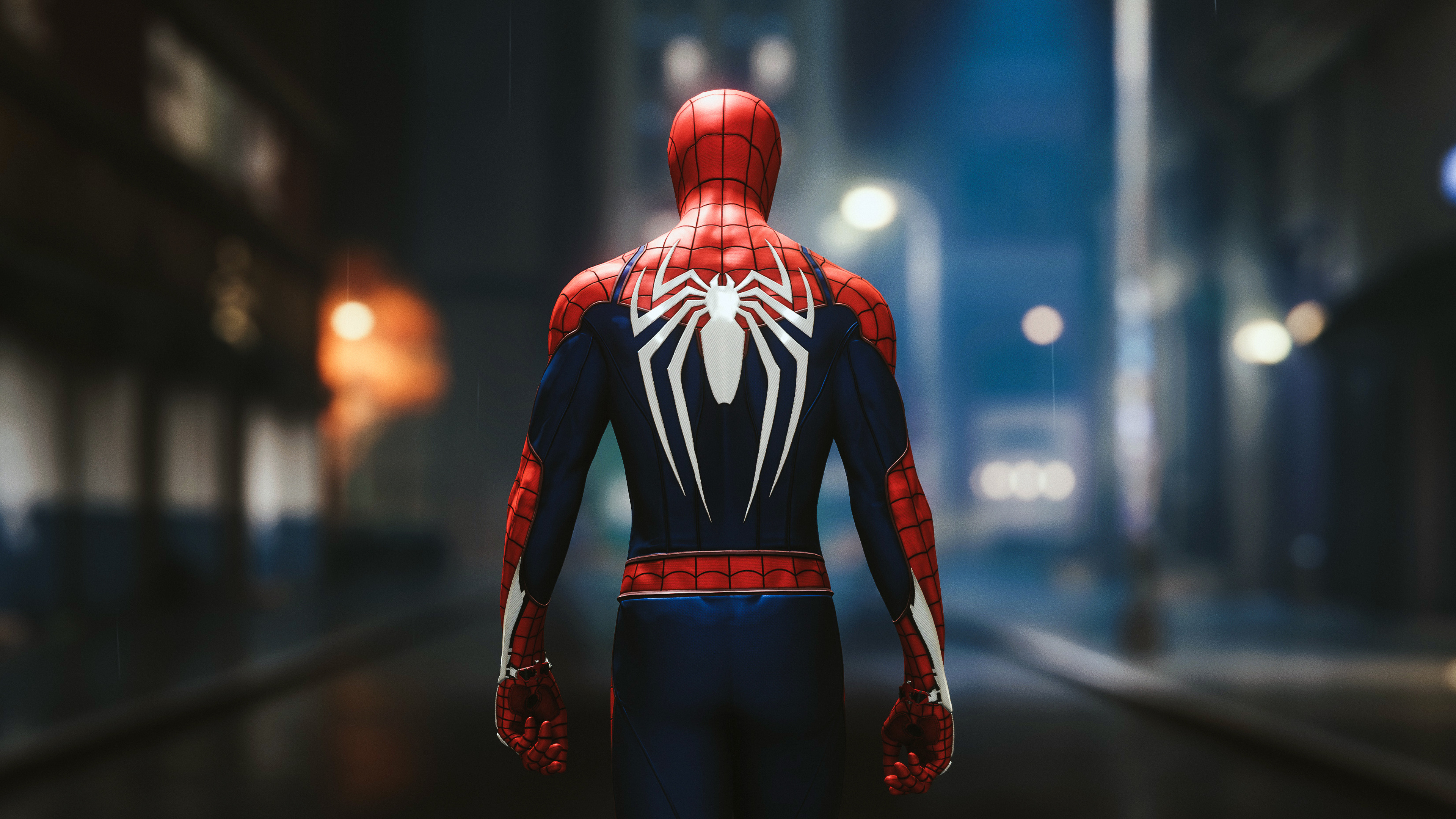 Spider Man Ps4 Advanced Suit 4k Ultra HD Wallpaper Background