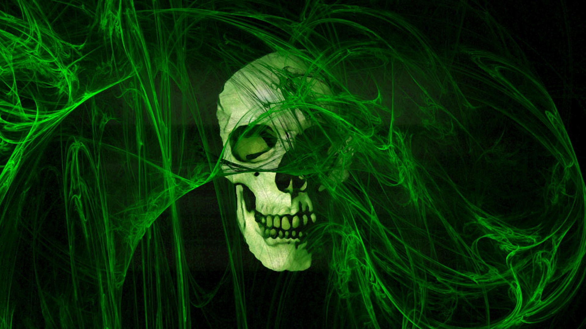 Dark Green Screen Wallpaper