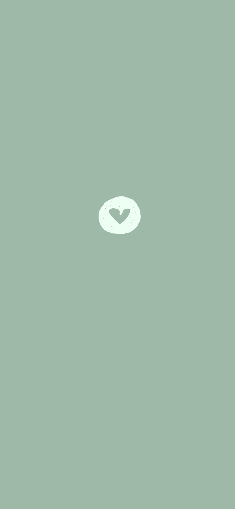 Sage Green Aesthetic Wallpaper Heart In Circle Idea