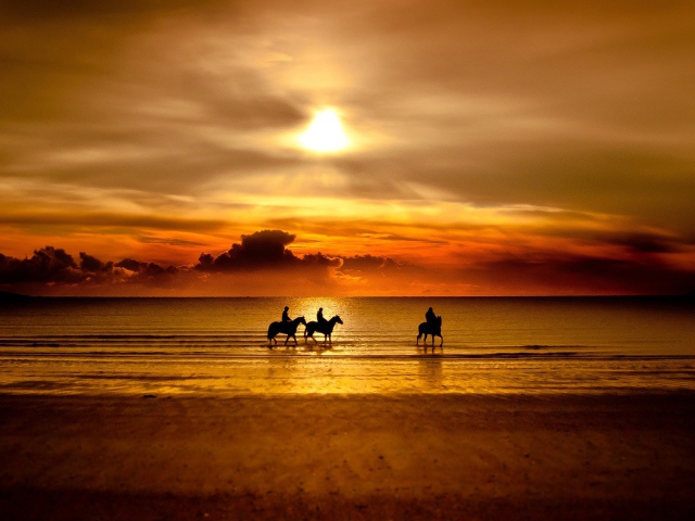 Riders On Horses The Beach Wallpaper And Image