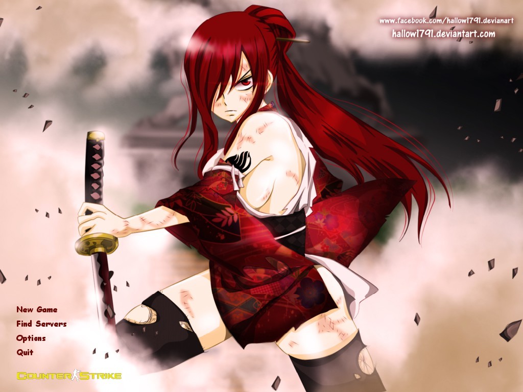 Fairy Tail Erza Scarlet Background Counter Strike Gui Mods