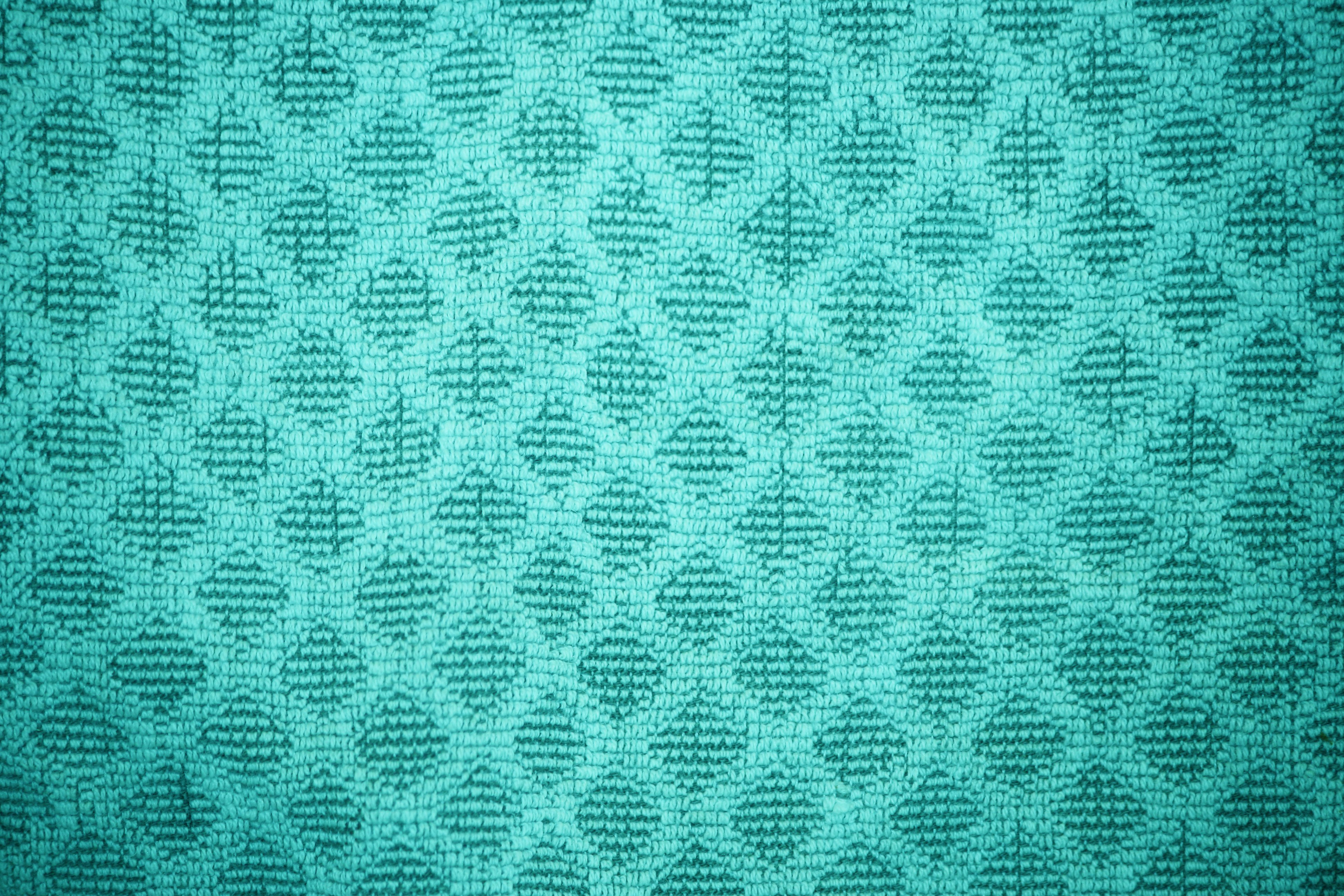 Teal Dish Towel With Diamond Pattern Texture Picture Photograph
