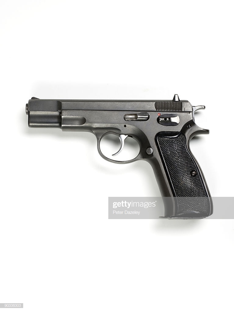 9mm Hand Gun On White Background High Res Stock Photo Getty Image