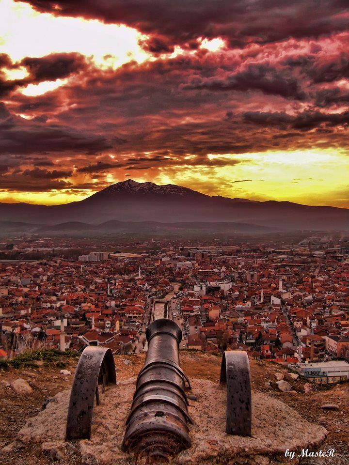 Of Prizren And Mount Pashtrik From Castle Reisen