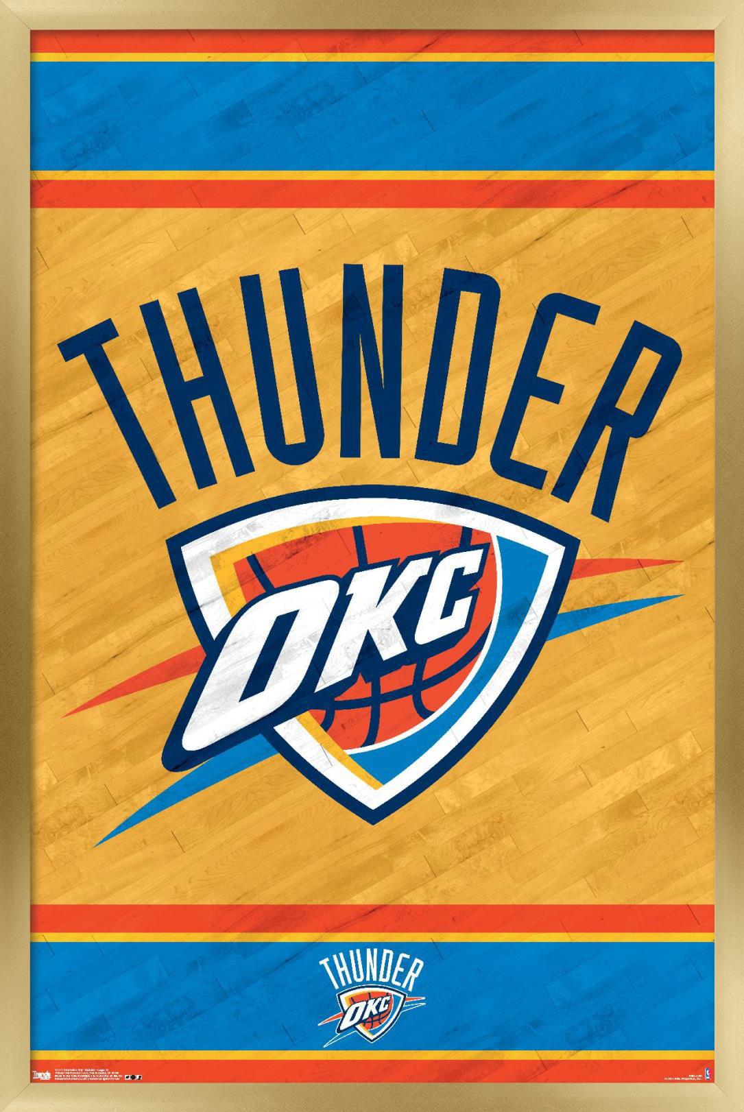 Nba Oklahoma City Thunder Logo Wall Poster X